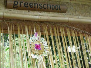 The front gate of the Green School